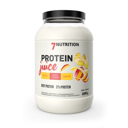 7NUTRITION Protein Juice 2000 g Hovězí Protein Regenerace Síla Masa Svaly