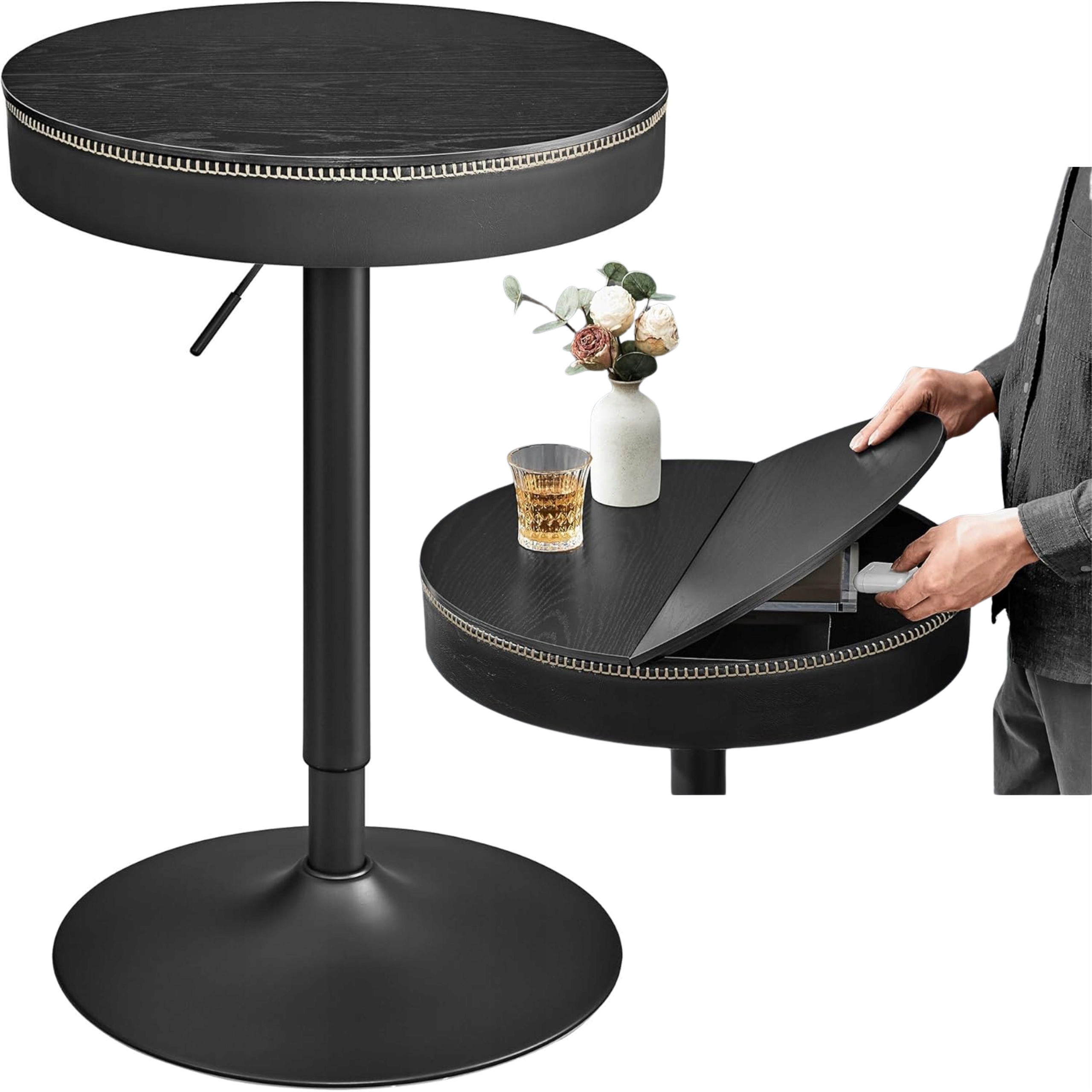 Malý barový stolek s úložným prostorem Stůl s nastavitelnou výškou Konferenční stolek