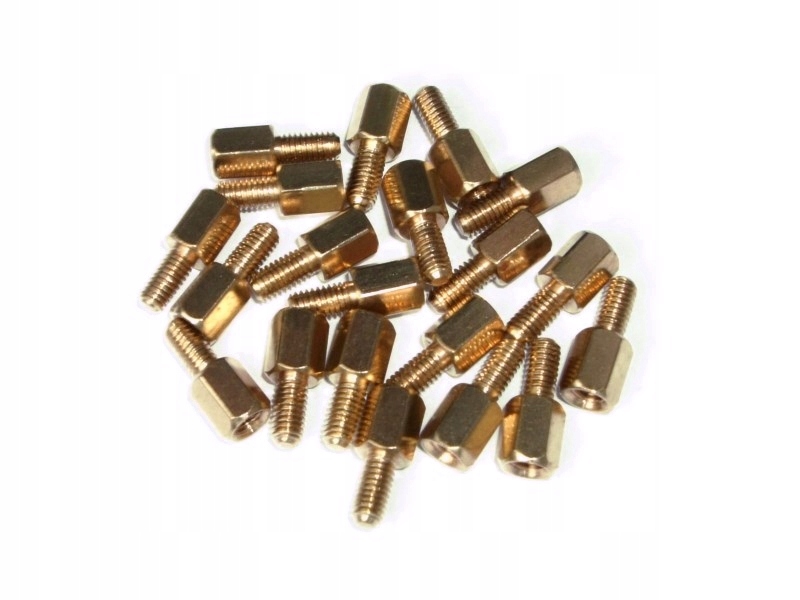 

20szt. Tulejki Dystansowe M3 6MM +6 Mosiężne