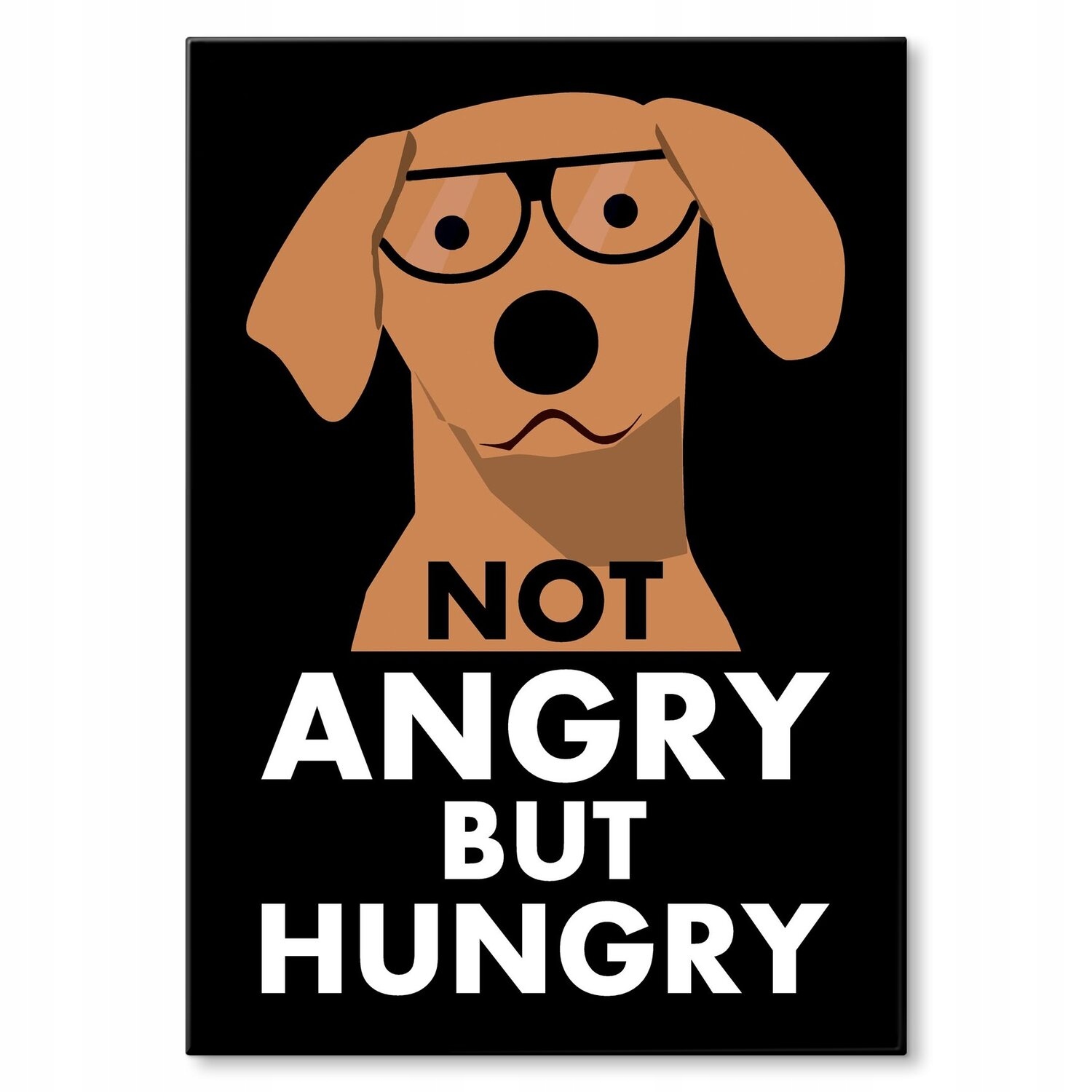 Kovový plakát Not angry but hungry Szyld Plech 30 x 42 cm Dárek