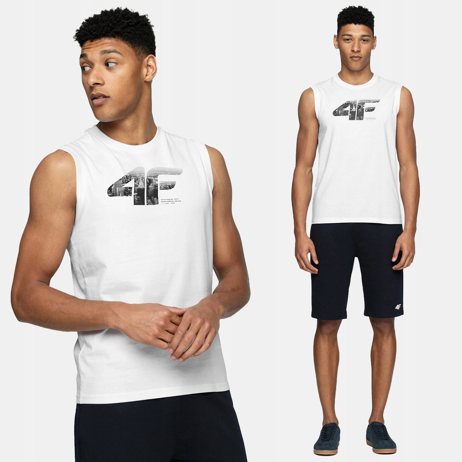 KOSZULKA MĘSKA 4F BEZ RĘKAWÓW BEZRĘKAWNIK BAWEŁNA TOP LIMITOWANA SS24M114 Płeć mężczyzna