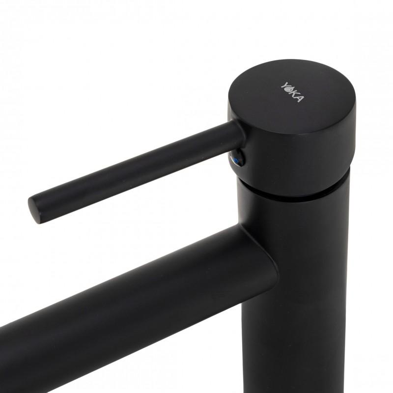 Zestaw bateria umywalkowa stojąca i korek klik-klak czarny lof- Yoka Typ montażu stojąca