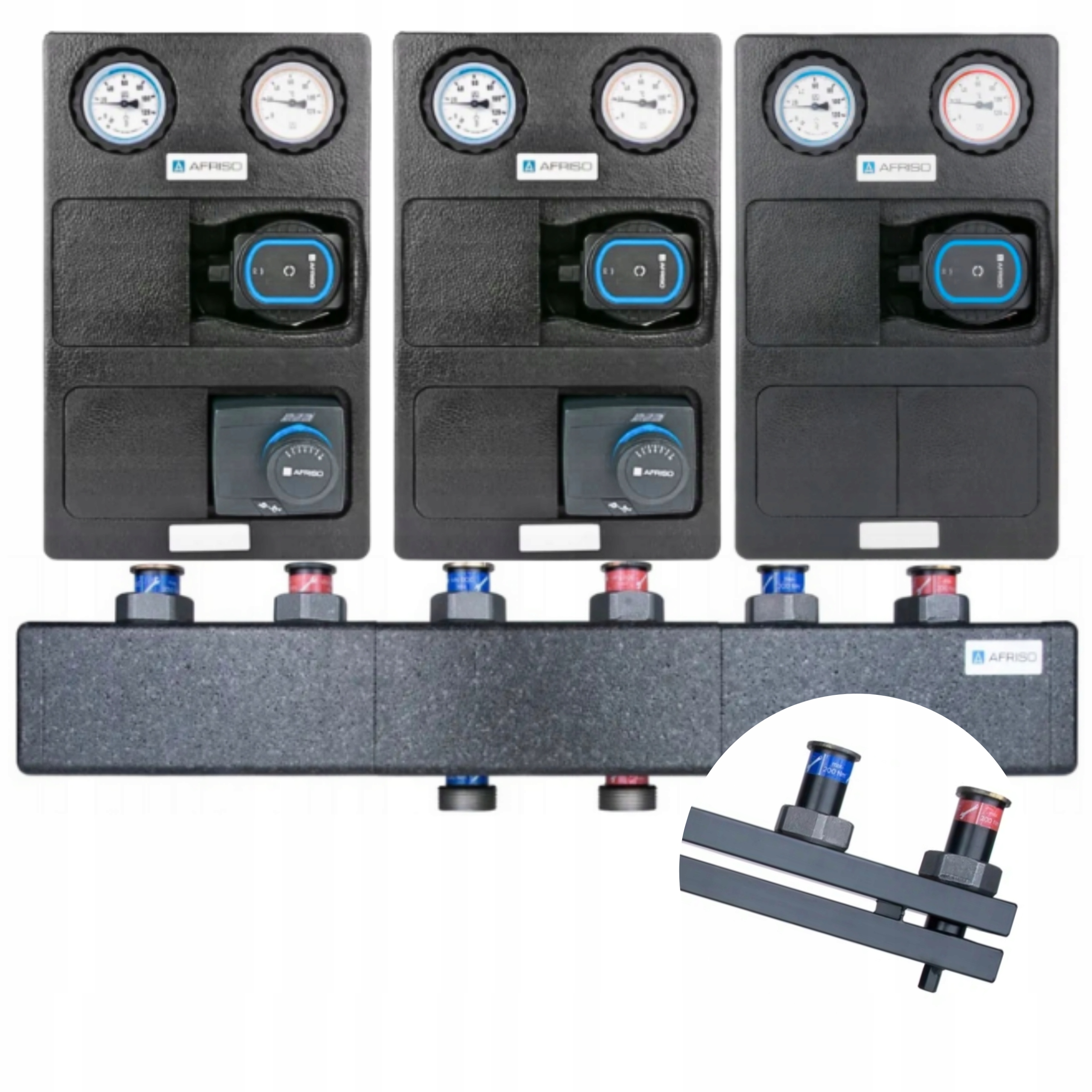 Skupina Čerpadel Rozdělovač 3 Topné Okruhy S Podmícháním Čerpadlo Afriso