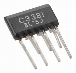 2SC3381 ZIP7 Podwójny tranzystor Audio 2xNPN 80V 20mA 2X0.2W