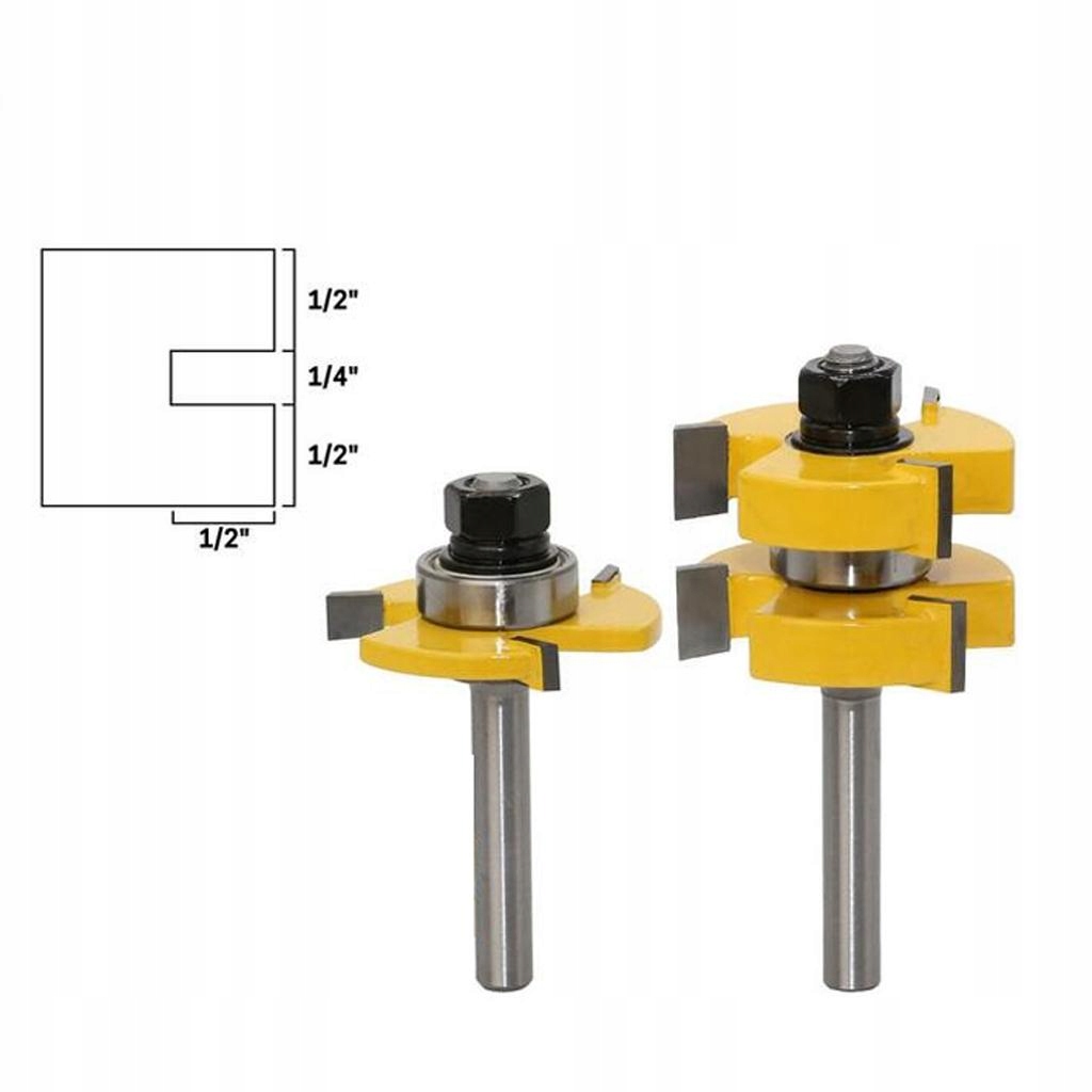 2 Tongue & Groove 8mm Shank Wood Router Bit M Kod producenta df4DYNWAVE-60020867