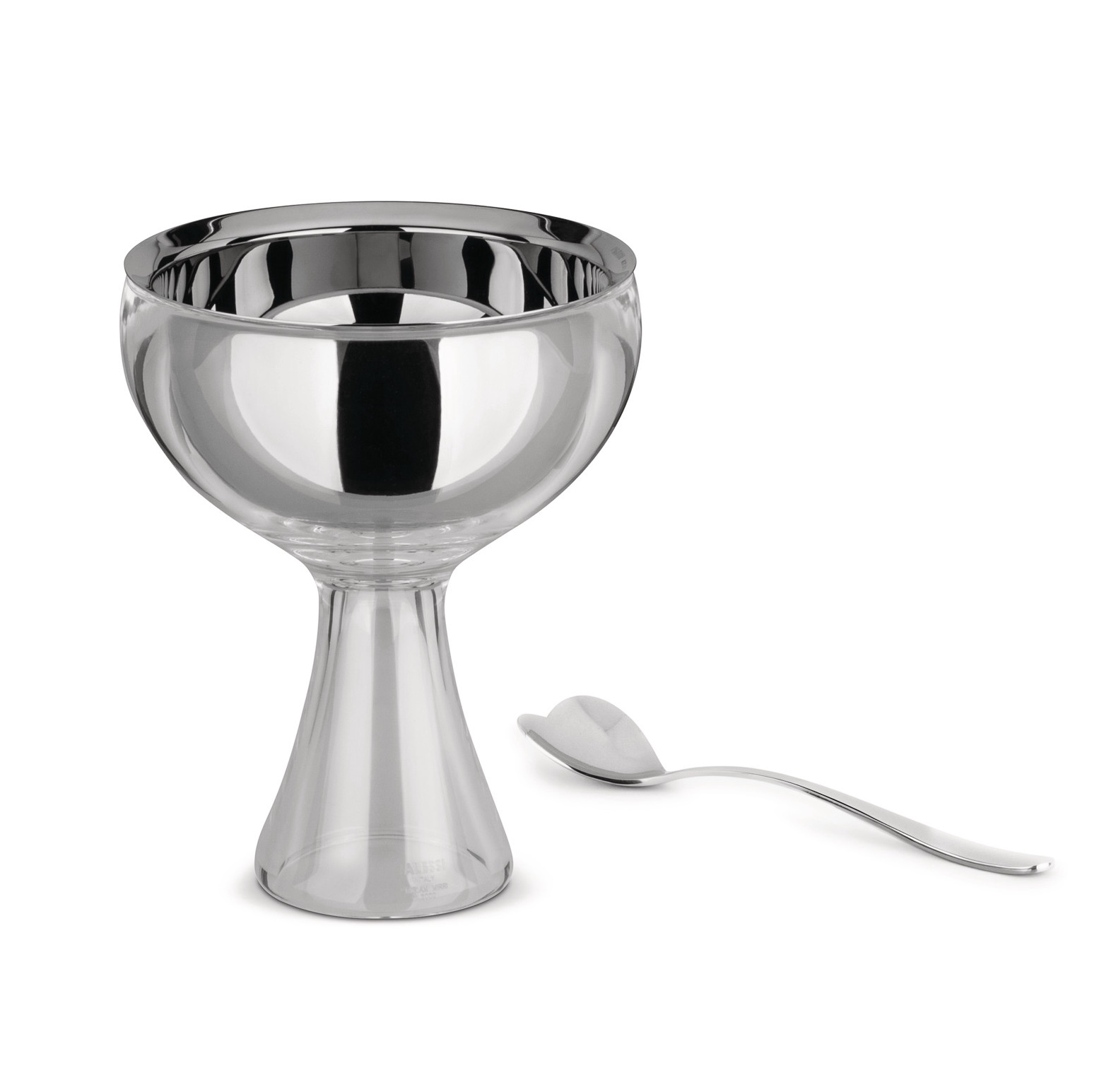 Alessi Big Love Pohár na zmrzlinu Průhledný