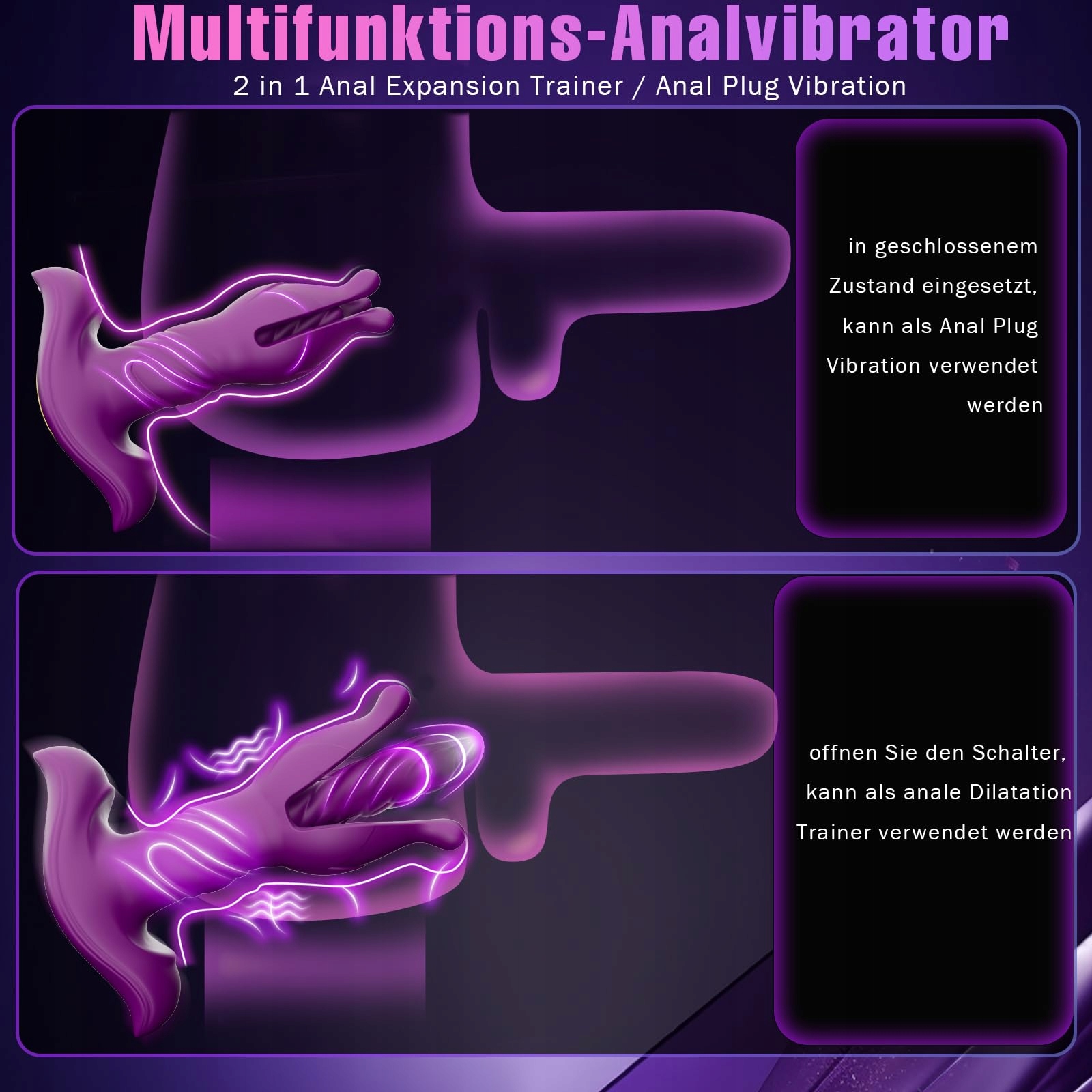 BUTTERFLY Wibrator Analny Dla Mężczyzn Z Funkcją Wibracji — miniatura 2