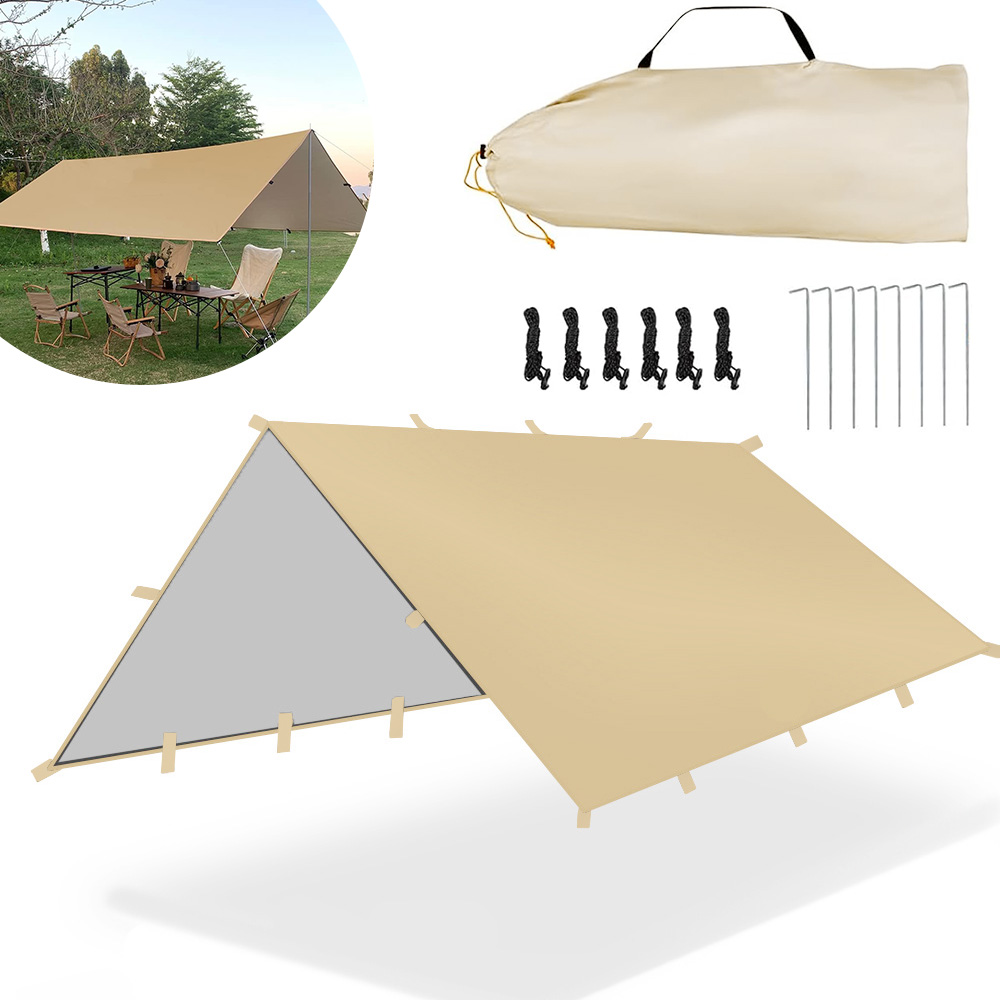 Plandeka Namiotowa Kempingowa 3X3M Wodoodporna 210D Oxford Z Ochroną Uv