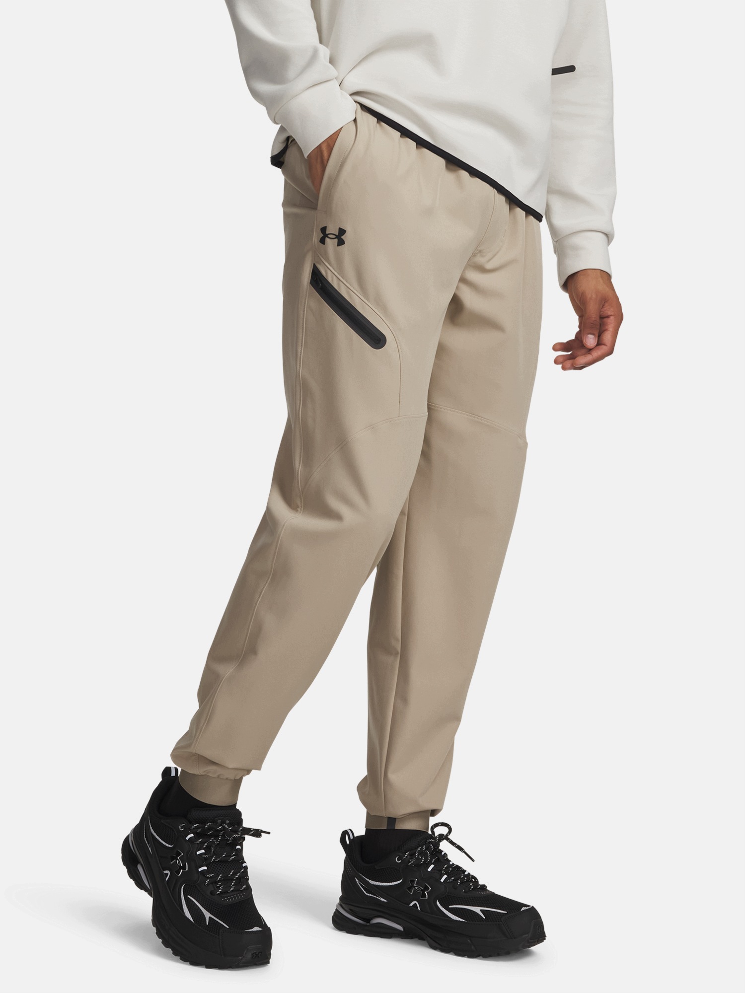 Under Armour Pánské tepláky Under Armour Ua Unstoppable Woven Jogger-BRN