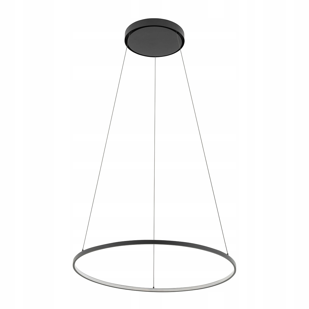 Circolo Led čierna 10812 lampa do obývačky, spálne, kuchyne, okrúhla, závesná