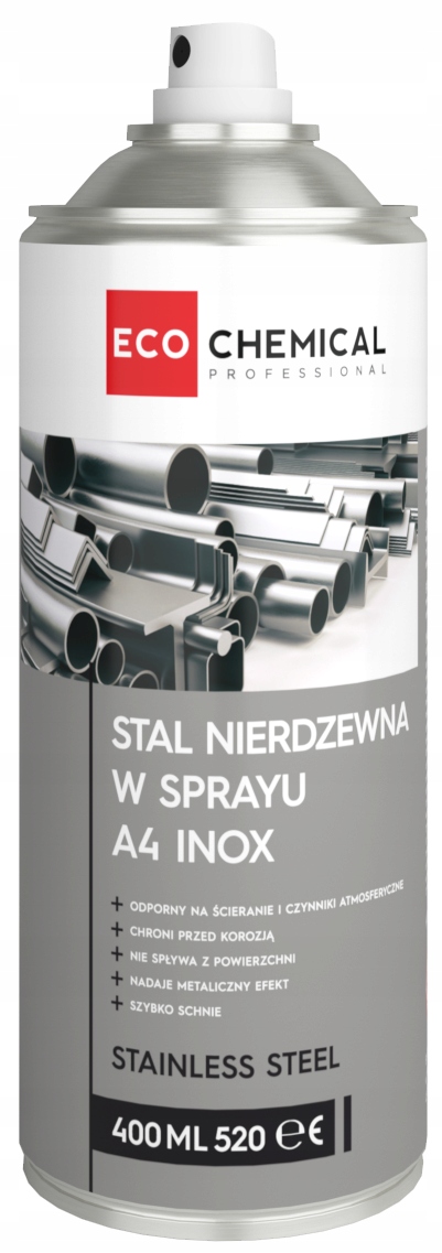 

Stal Nierdzewna Spray A4 Inox Ecochemical