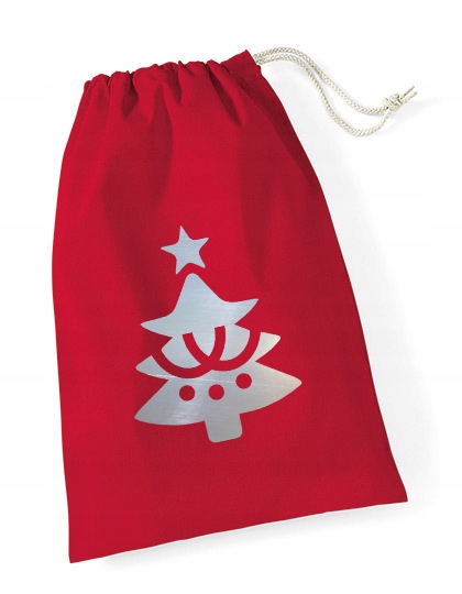 

worek Mikołaja czerwony Mały 14x20 na prezenty