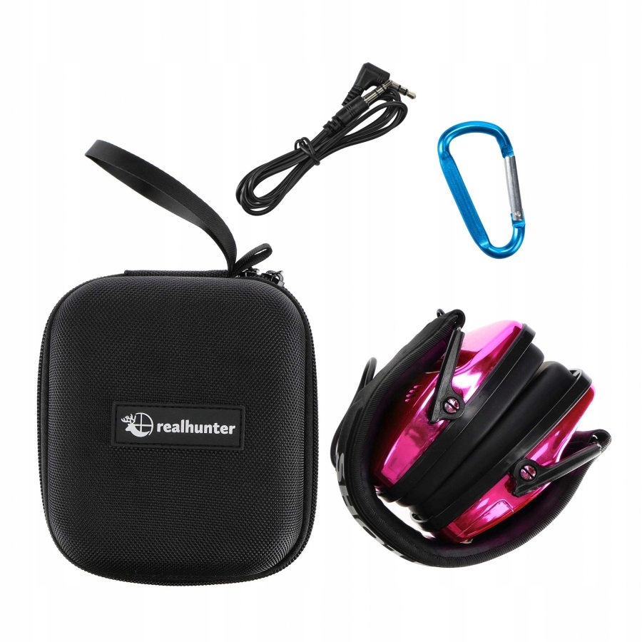 Słuchawki Aktywne Bluetooth Jack Nauszne RealHunter Etui Strzeleckie