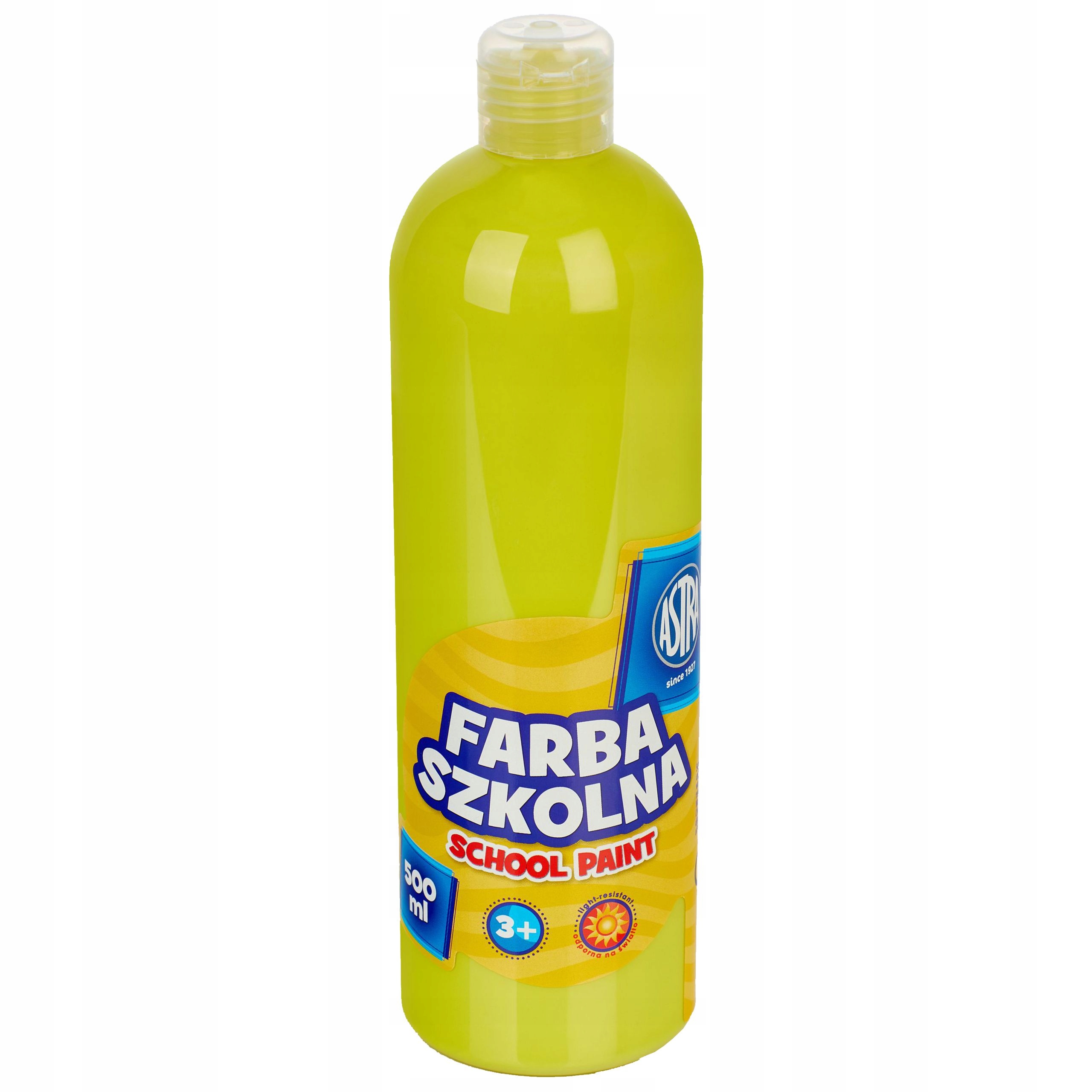 FARBA PLAKATOWA SZKOLNA CYTRYNOWA 500 ML ASTRA
