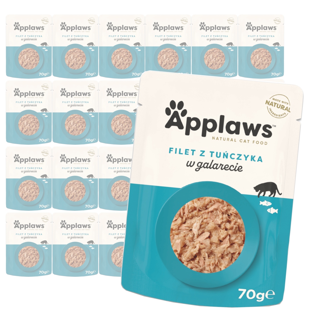 Levně Applaws Cat Mokré Krmivo Pro Kočky 24 x 70 g Filé z tuňáka v želé