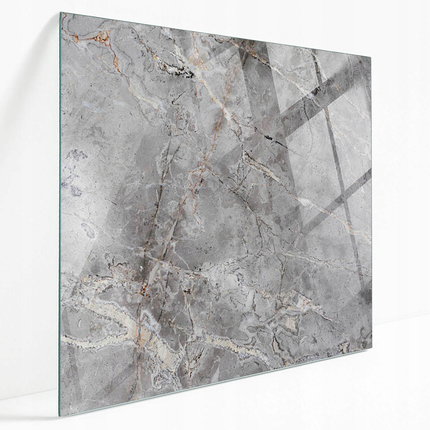 Tvrdená stolová doska Sklo s grafikou Prírodný vzor mramoru 60 x 60 cm