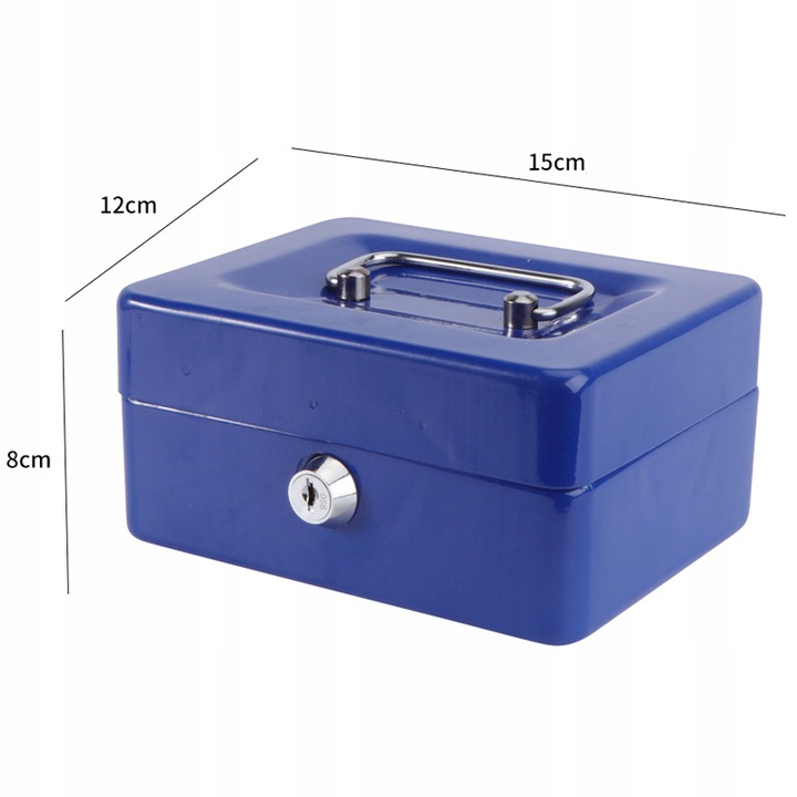 METALOWA KASETKA NA PIENIĄDZE KLUCZE SKARBONKA Marka TurboTools