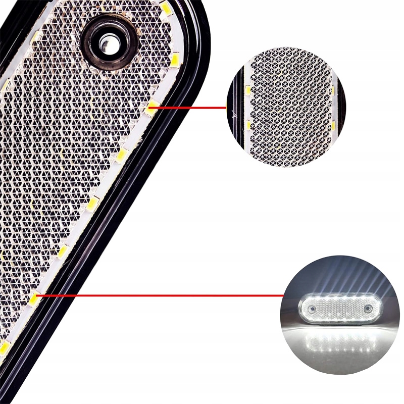10x LAMPA OBRYSOWA OBRYSÓWKA DIODOWA LED OBRYSÓWKI DO CIĘŻARÓWEK 24V Waga produktu z opakowaniem jednostkowym 0.36 kg