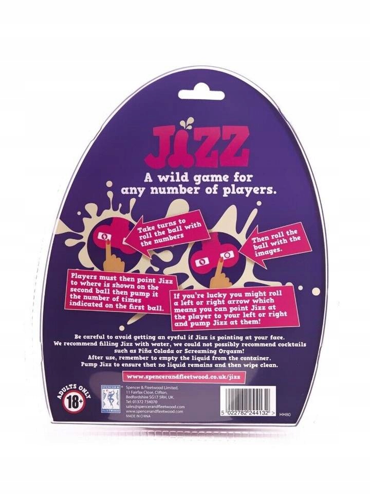 Jizz Pump Action Drinking Game - Imprezowa Gra Waga produktu z opakowaniem jednostkowym 0.287 kg