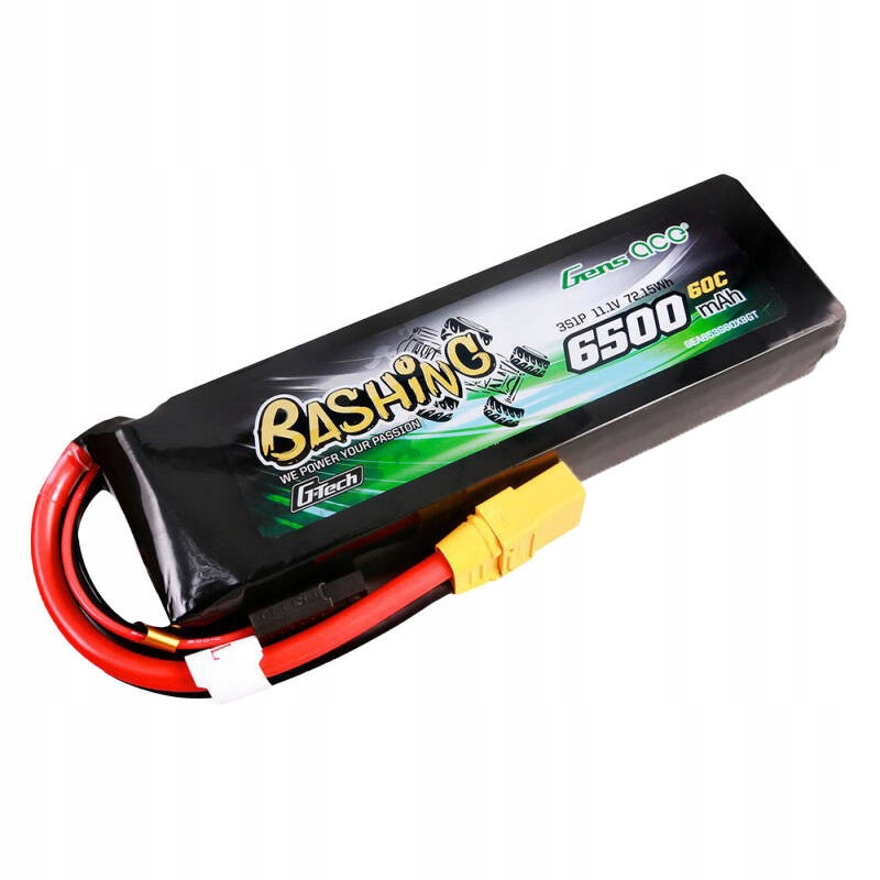 Akumulátor Lipo Gens Ace G-Tech 6500mAh 11.1V 60C XT90 Rc Bashing