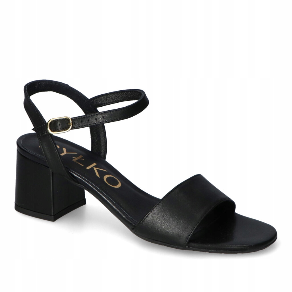 Sandály Ryłko 5DG51_R5_4JZ Černé lico 40
