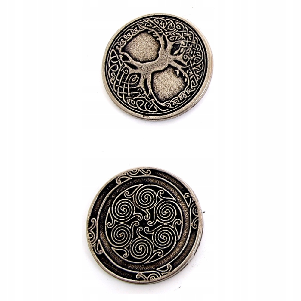 ZESTAW 24 ELFICKICH METALOWYCH MONET LARP RPG Producent Drawlab Entertainment