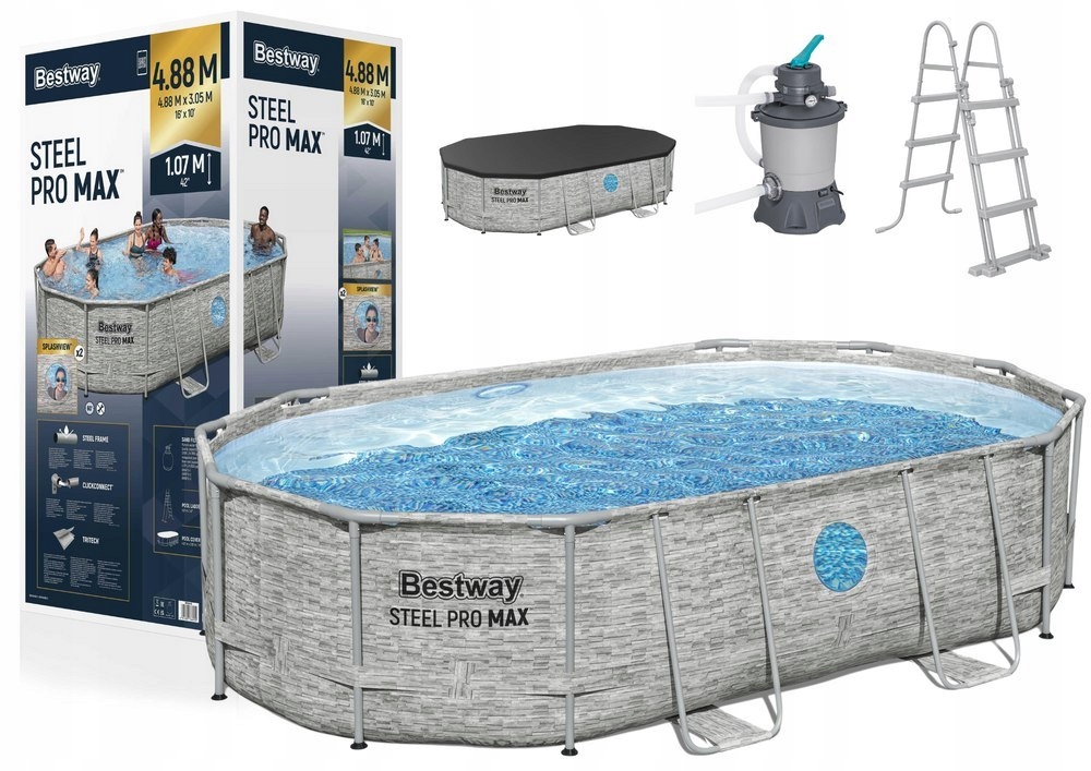 Roštový bazén 427 x 250 x 100 cm Bestway 56946