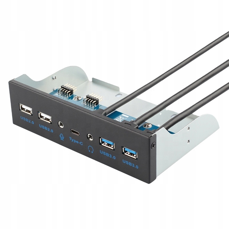 

Panel przedni 2x USB3.0 2 USB2.0 Audio Usb-c 5.25