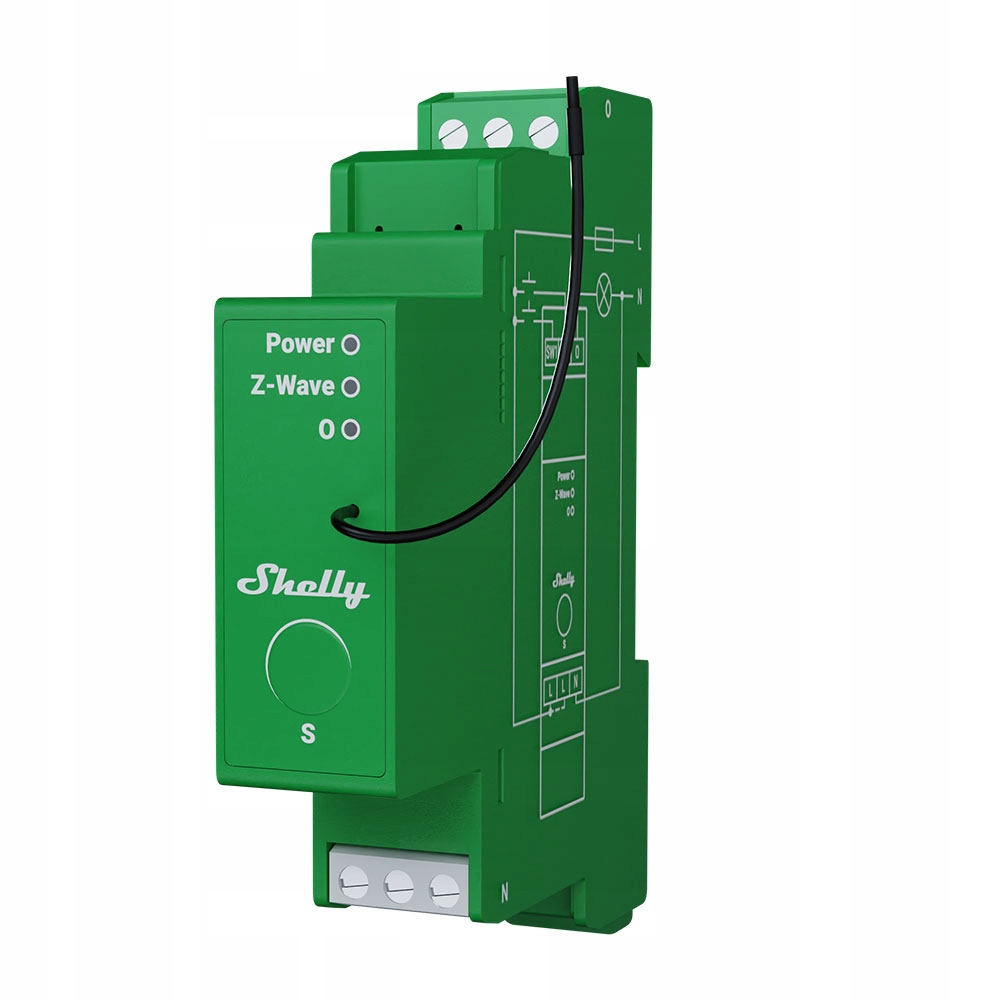 SHELLY Wave Pro Dimmer 1PM 1-kanałowy sterownik do sterowania oświetleniem z pomiarem mocy — 2