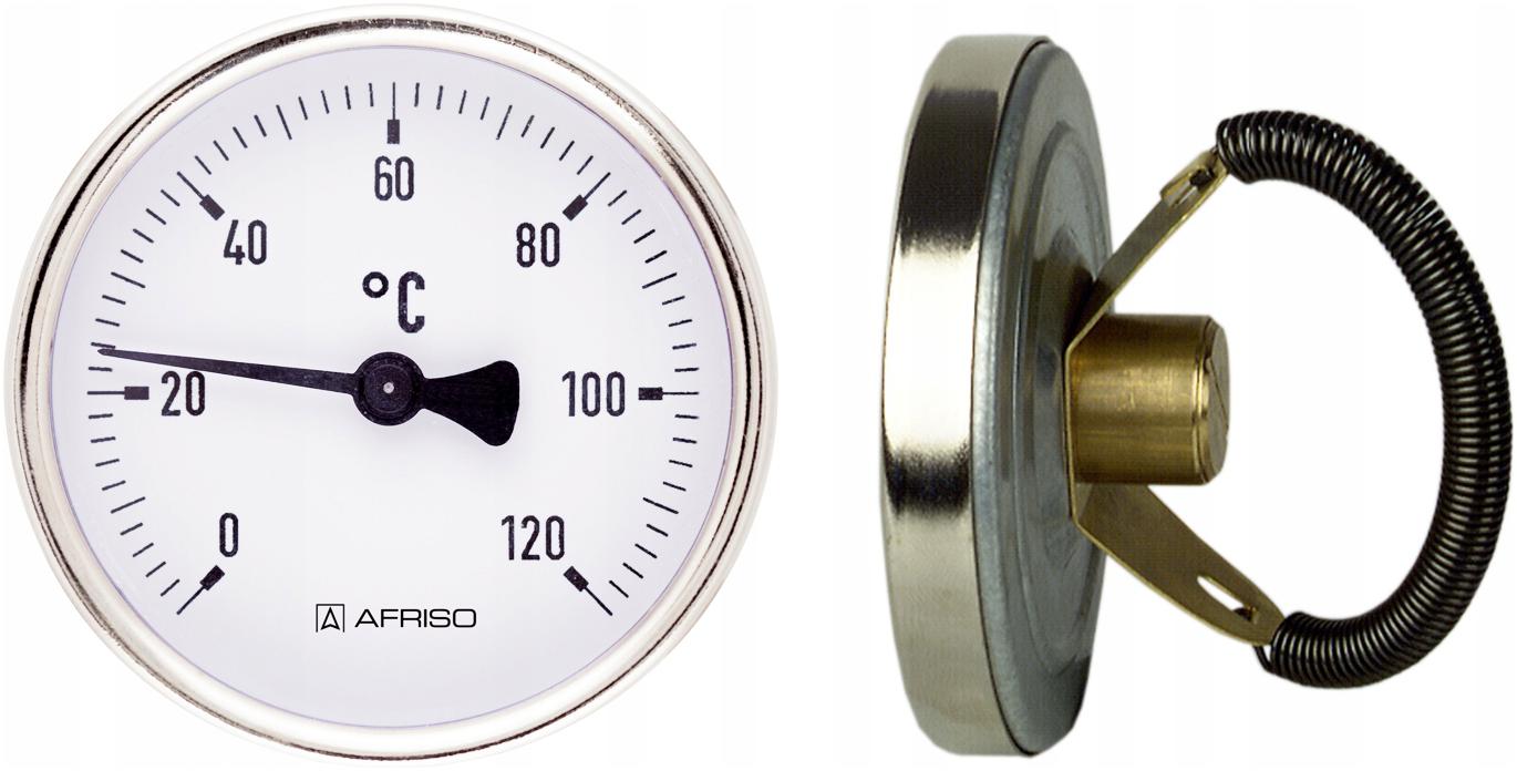 

Termometr Tarczowy Przylgowy 63mm 0-120C Afriso