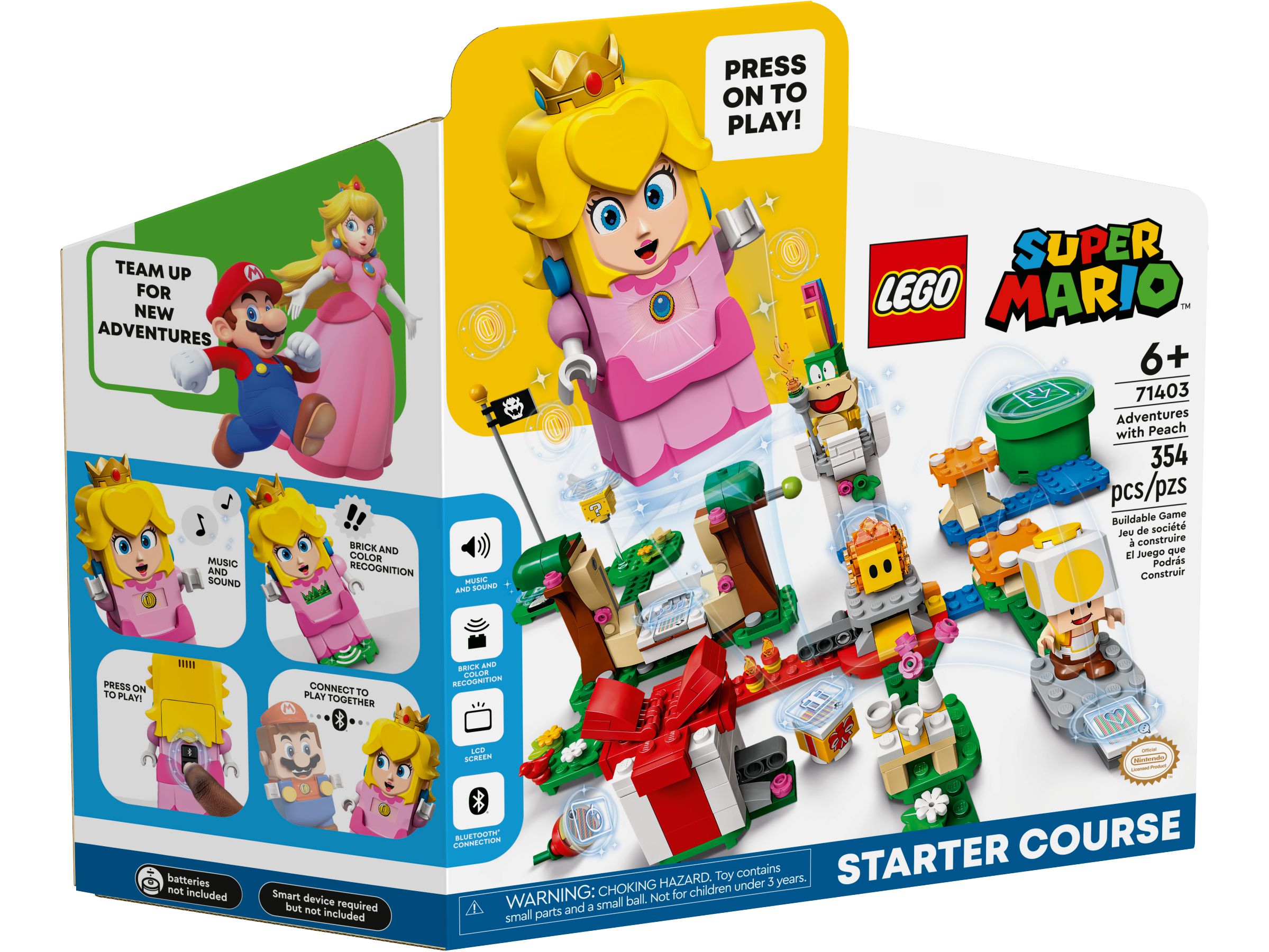 Set Super Mario Princess Peach - 73x52cm - Ballon aluminium