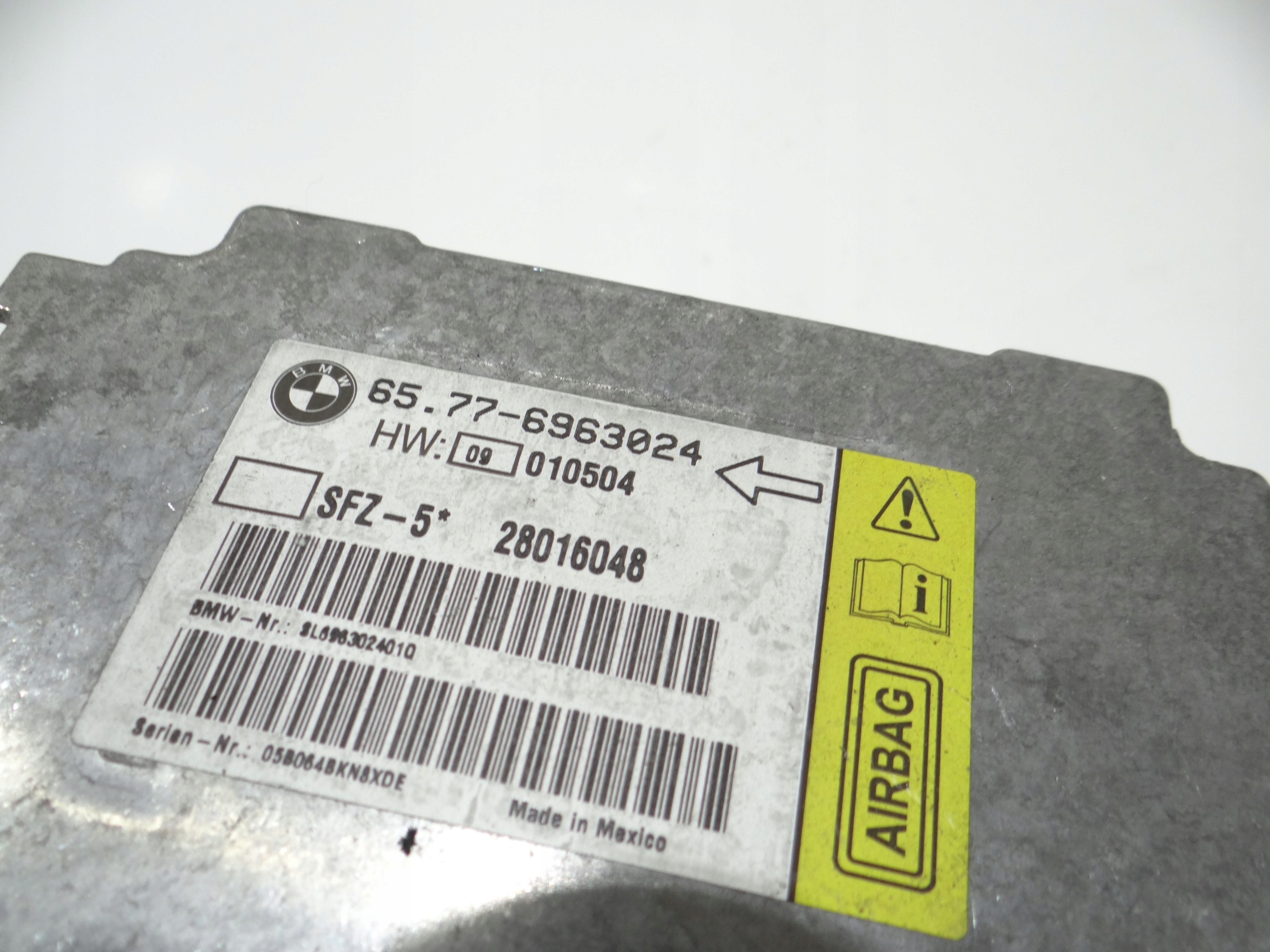 modul SENSOR airbag AIRBAG BMW E60 E61 6963024 (4273322)