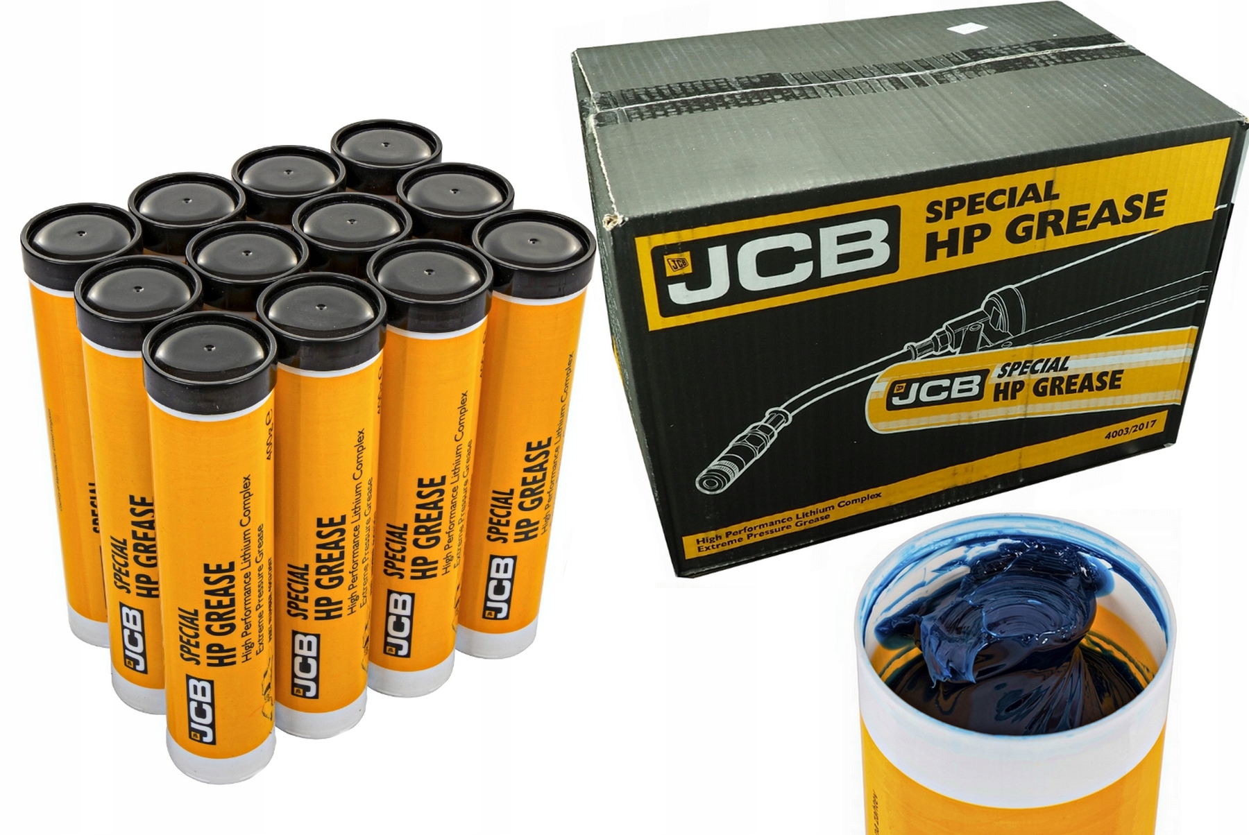 Zestaw Smar Jcb Special Hp Grease 12 szt Oryginał