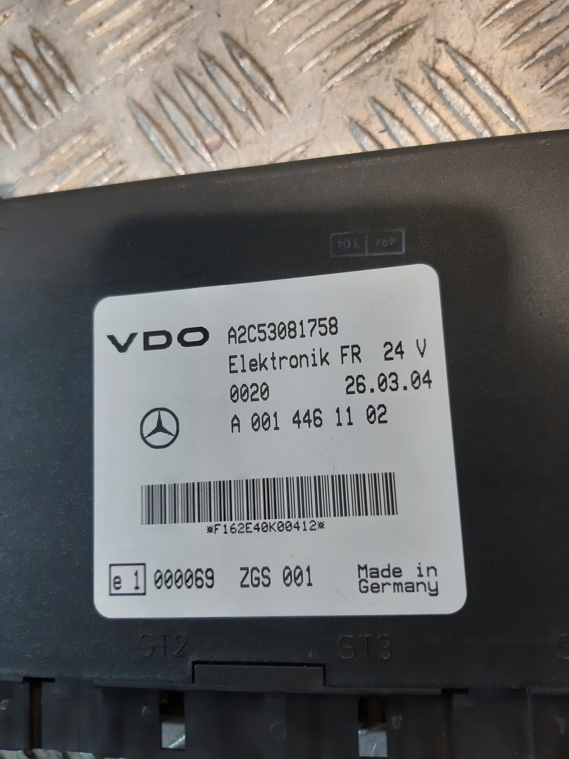 control unit MERCEDES CITARO A0014461102 ZGS 001