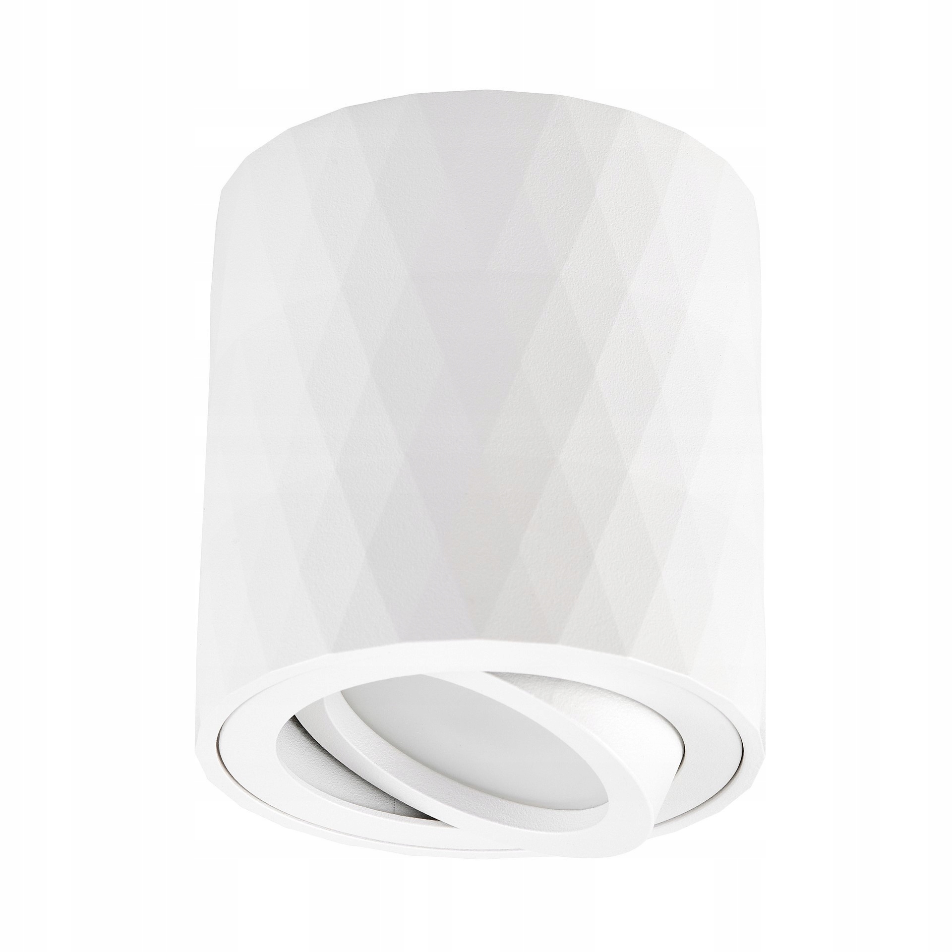 LAMPA NATYNKOWA RUCHOMA GU10 BIAŁA TUBA - SPOT LED SUFITOWY TIGO W1