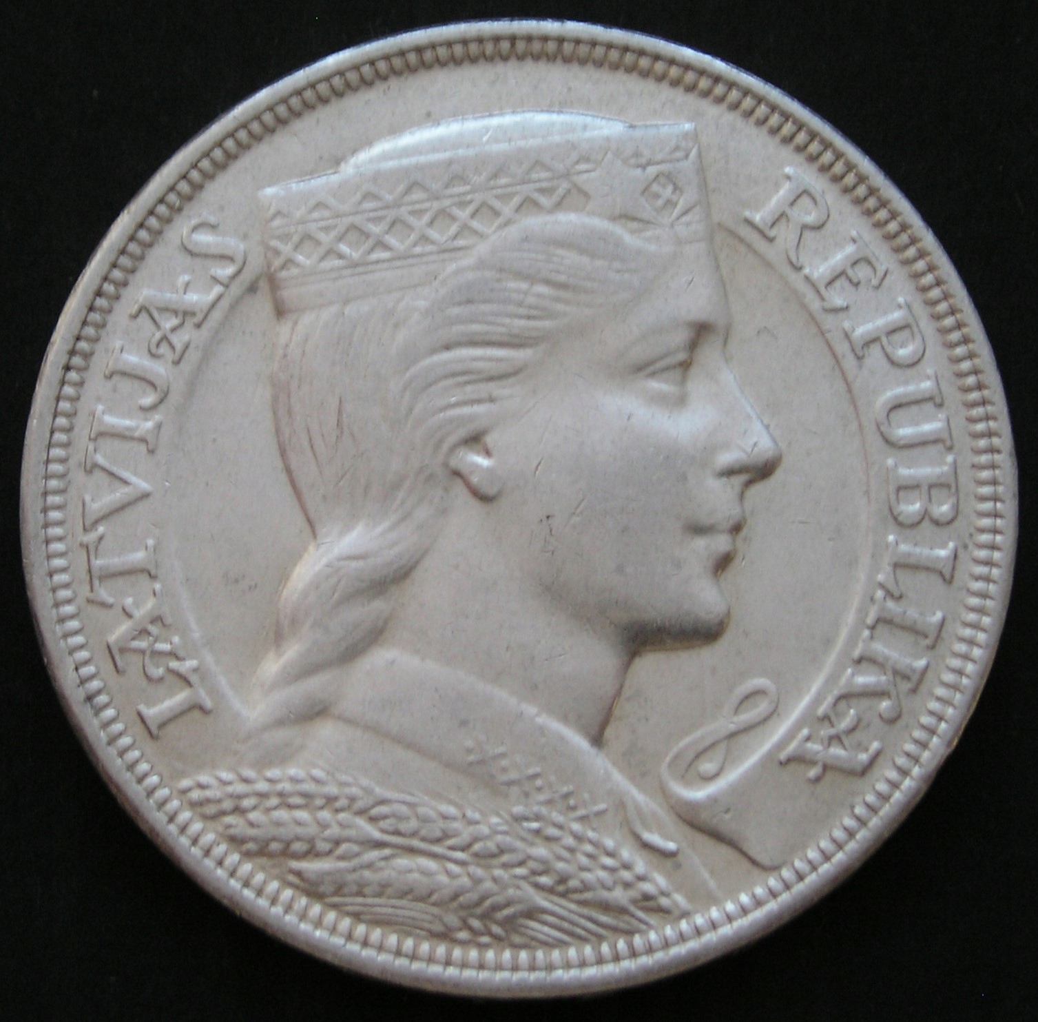 Łotwa 5 lati 1932 - srebro