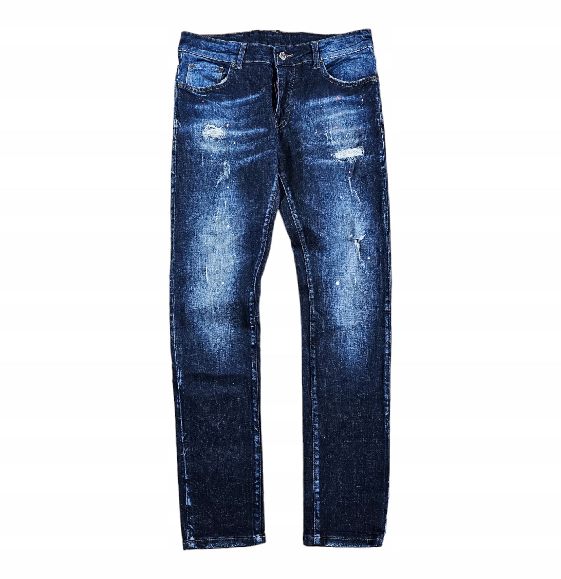 Džínsové nohavice DSQUARED 2 Modré Slim Dizajnové džínsy Denim 46