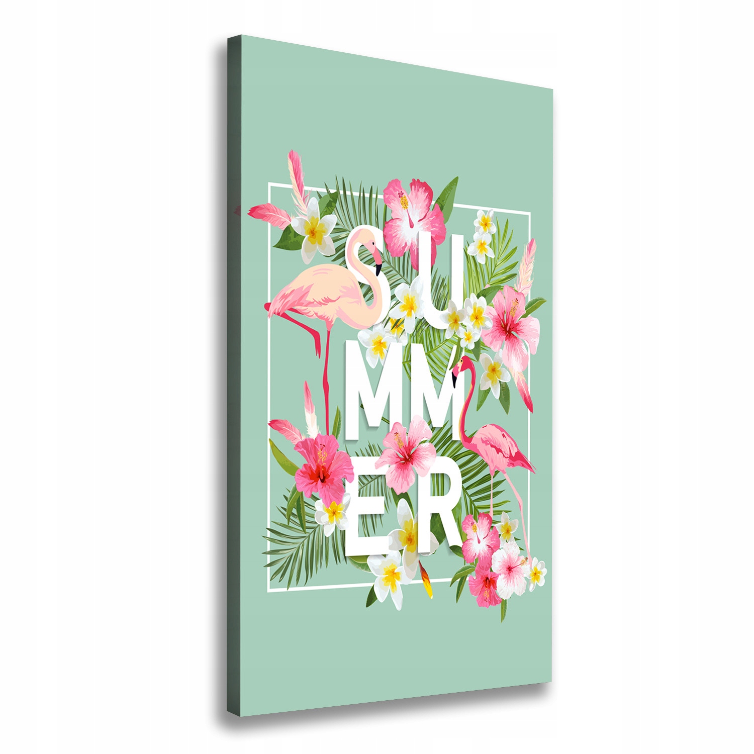 

Foto obraz na płótnie Wakacje i flamingi 60x120 cm