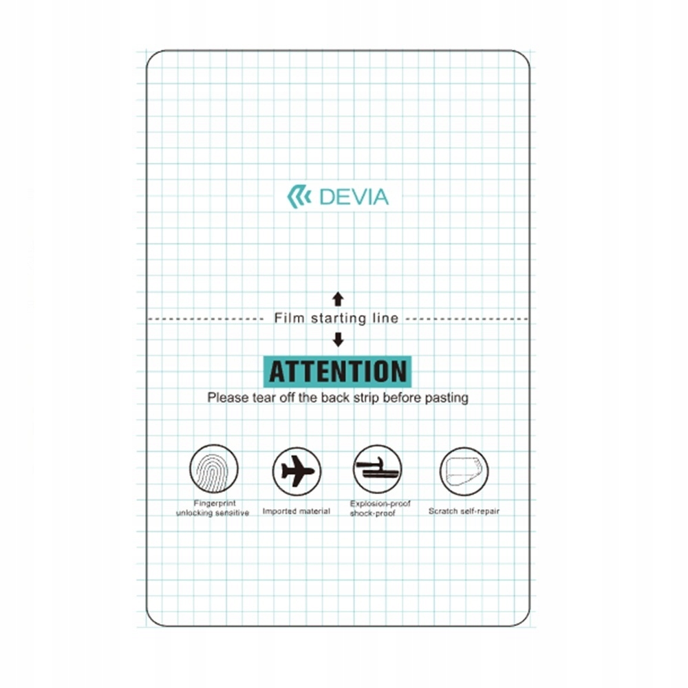 Devia Zestaw folii anticrash na tablety do maszyny tnącej 20szt 22,5 x 32,5