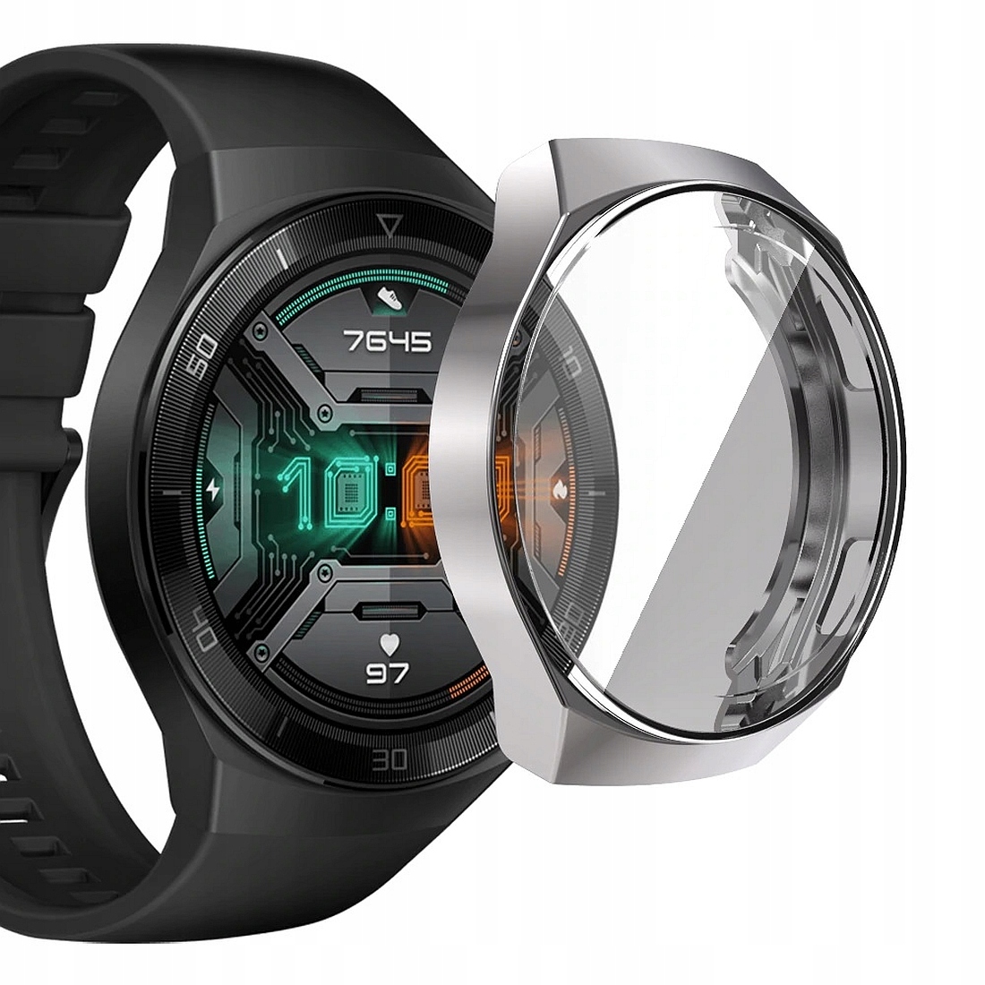 

Etui Ochronne Do Huawei Watch Gt 2e Srebrne