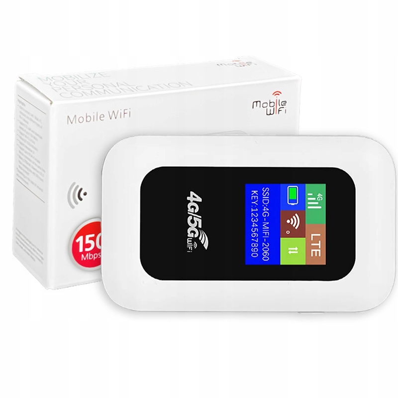 PRZENOŚNY MOBILNY MODEM RUTER NA KARTE SIM WIFI 4G LTE BIAŁY DO KAMPERA