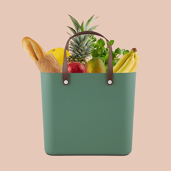 Torba na zakupy plastikowa Rotho Albula 25l zieleń Materiał inny