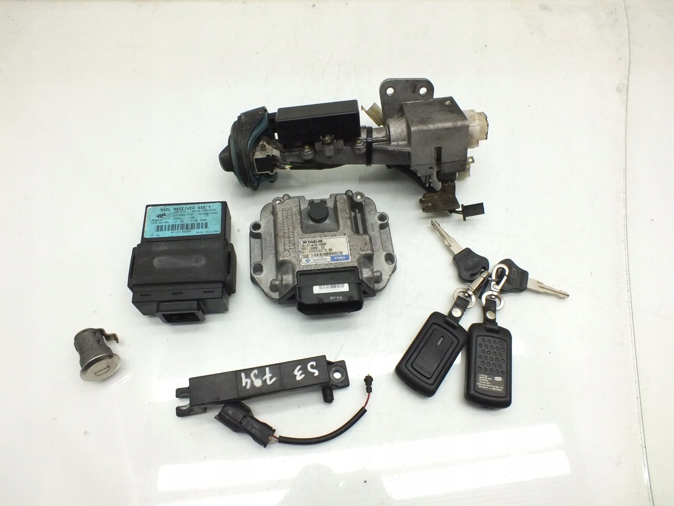 Stacyjka Kluczyk Zestaw Startowy Moduł Karta Daelim S3 125