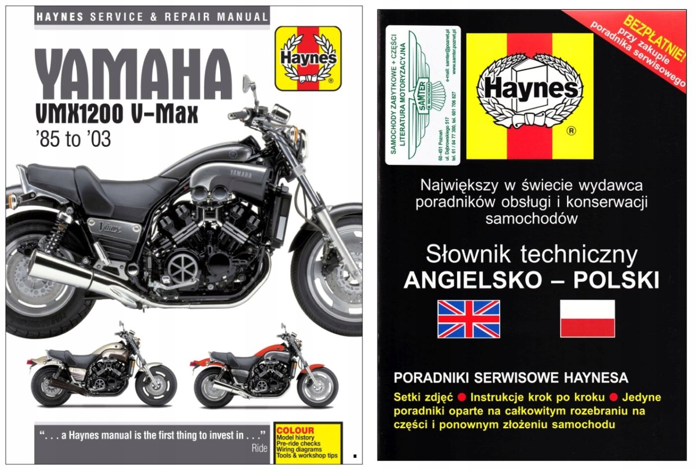 Yamaha VMX1200 V-Max 1200 (1985-2003) instrukcja napraw Haynes +GRATIS 24h