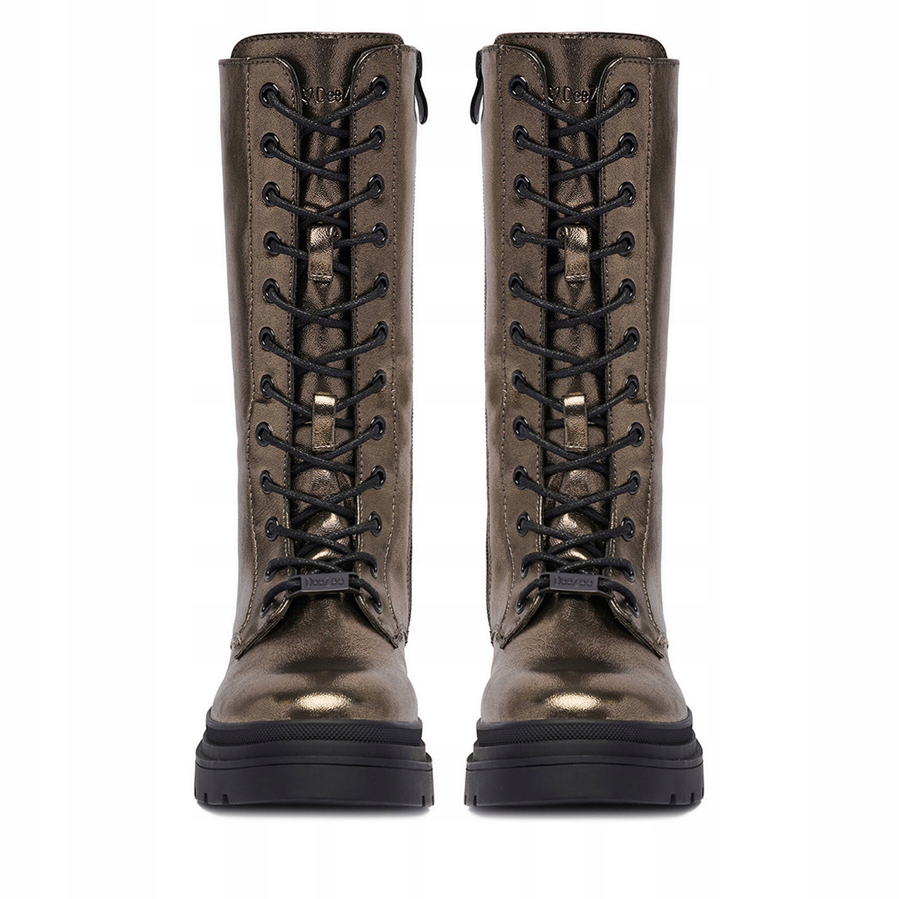 DeeZee kozaki dziecięce tkanina złoty