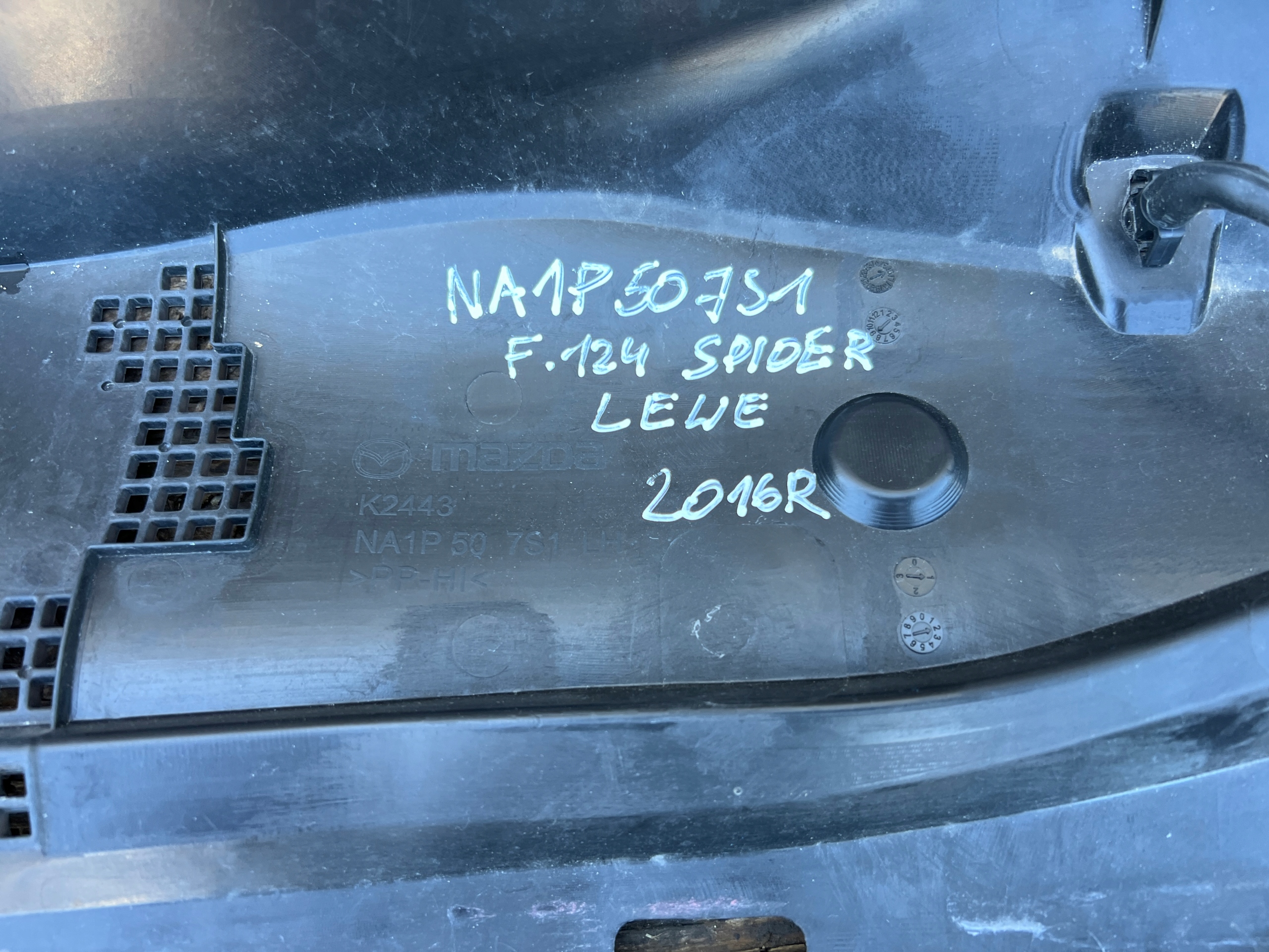 torpedo left front FIAT 124 MAZDA MX5