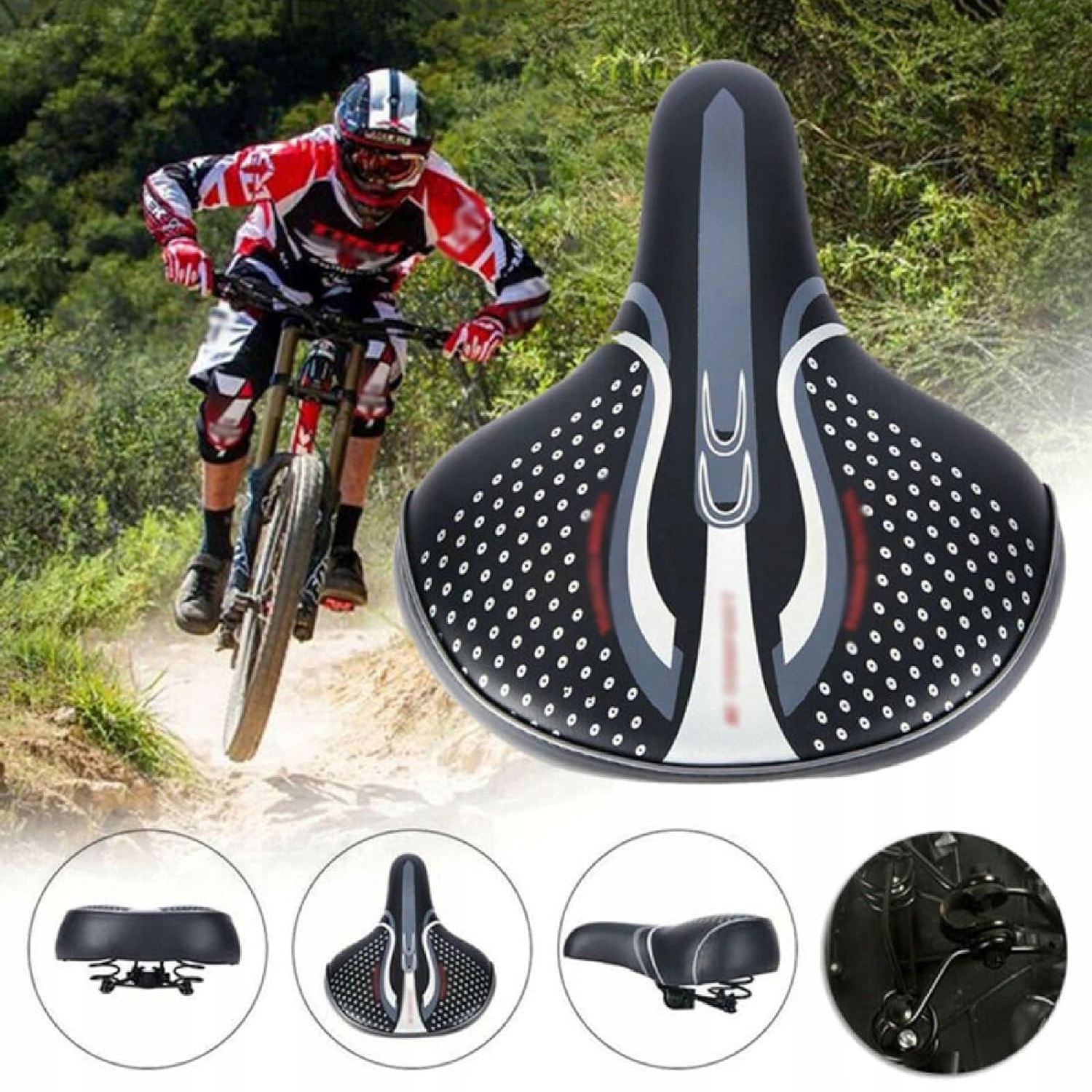 SIODEŁKO ROWEROWE, UNIWERSALNE, ERGONOMICZNA WODOSZCZELNE SIODEŁKO ROWEROWE Marka inna