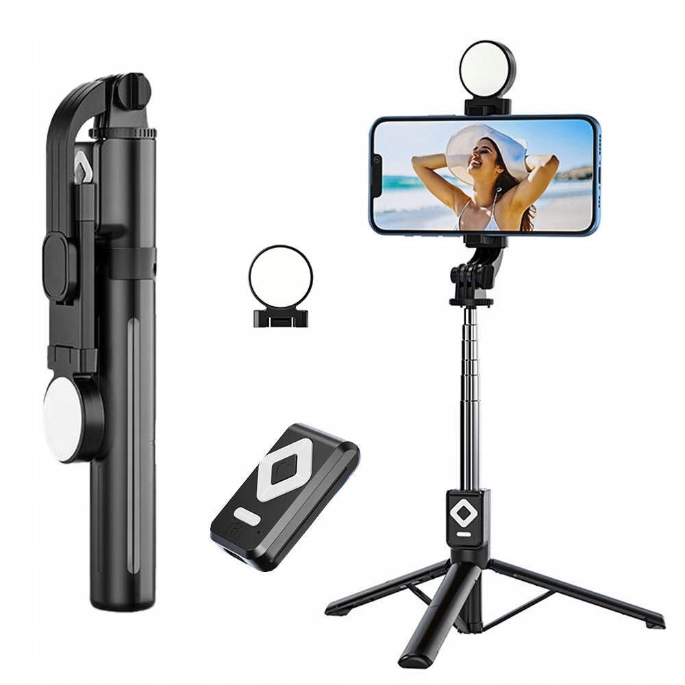 

Kijek Selfie 2x Led Tripod Statyw Pilot Bluetooth