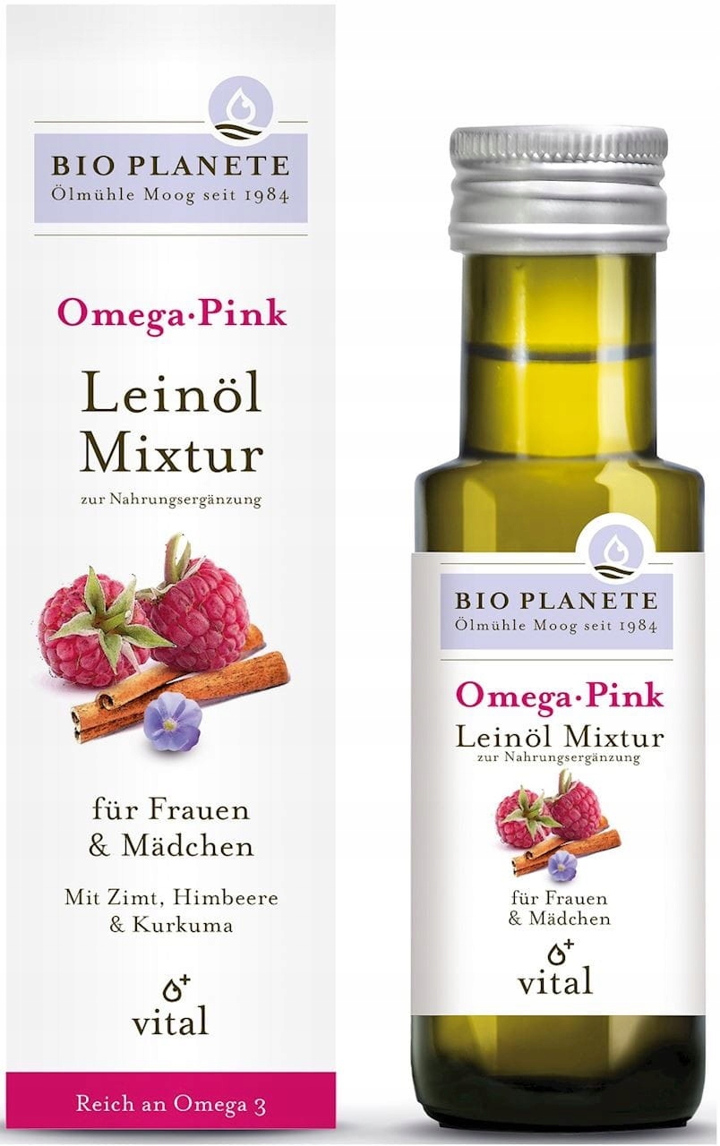 Levně Omega Pink Směs S Lněným Olejem (malina A Skořice) Bio 100 ml Bio