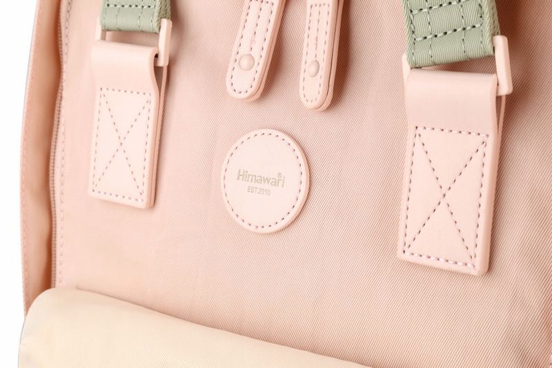 Plecak damski miejski outdoor Himawari HM200 laptopa 14.1 różowo-niebieski Kolekcja HM200